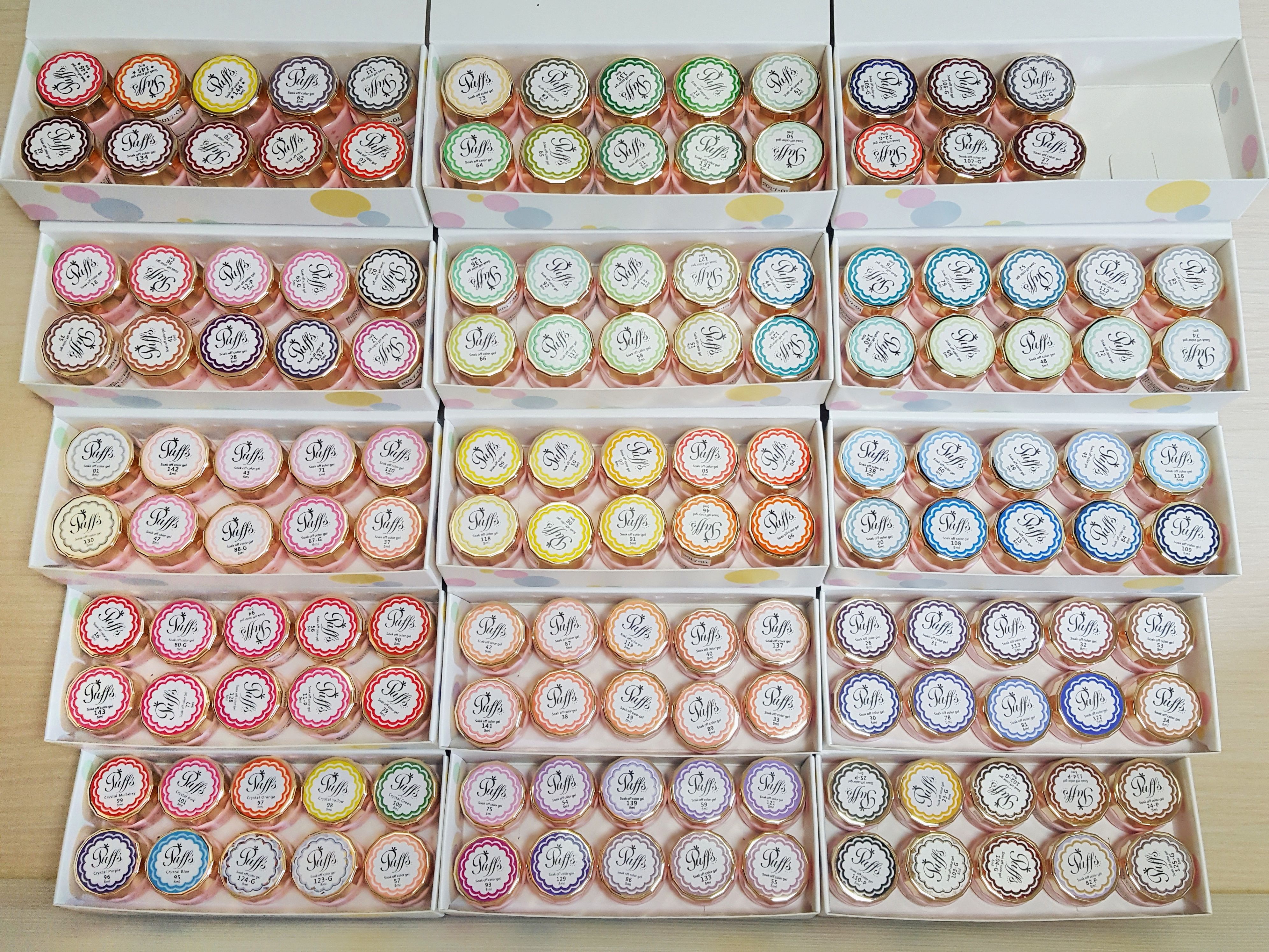 【美甲凝膠】高級法式甜點般的經典凝膠:大森Puffs Gel泡芙彩膠 ❤ 156色全開箱