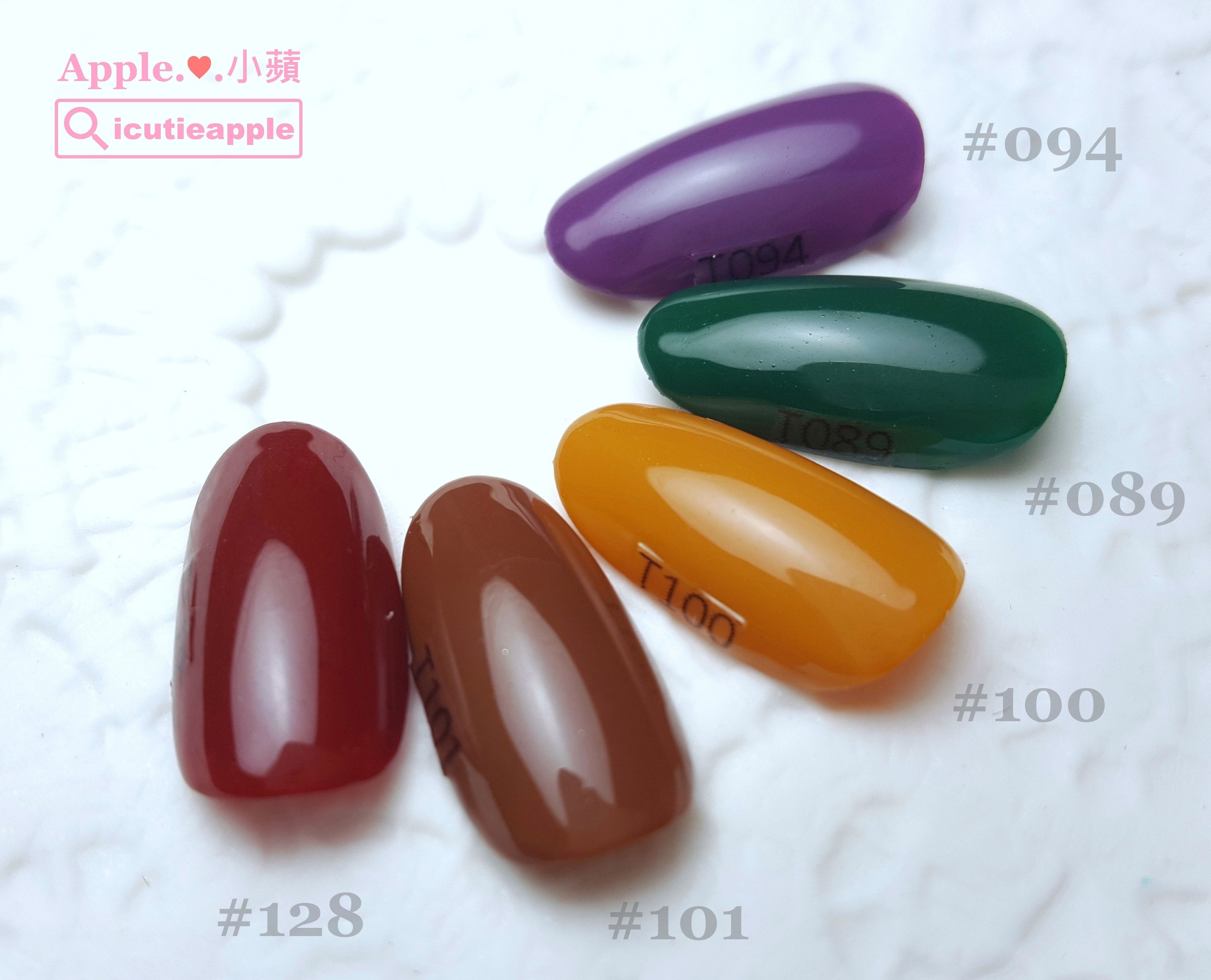 【美甲凝膠】日本Tiara彩膠 ❤ 全色開箱+日本沙龍超夯色+小蘋愛用精選色全攻略