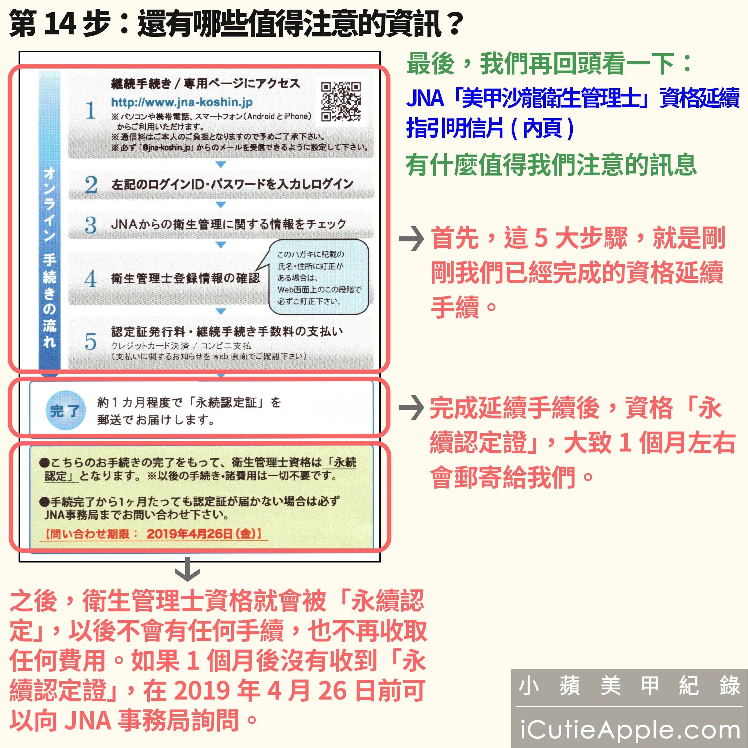 【進修紀錄】超詳細教妳如何永久延續JNA美甲沙龍衛生管理士認定資格 ❤ 同場加映:JNA官方的凝膠指甲維護及凝膠產品使用與保存指南